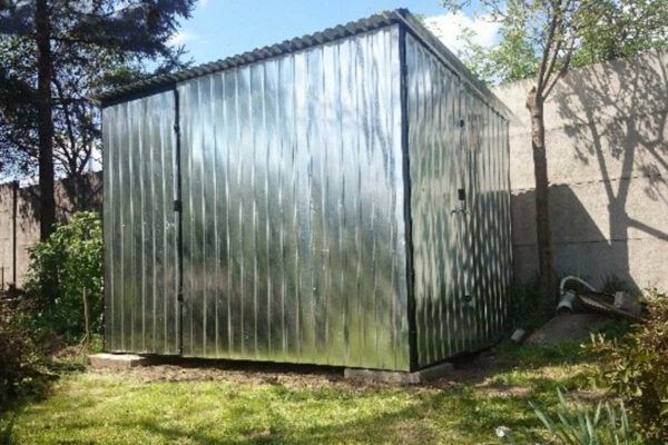 Zahradní domek 3×2 - stříbrný