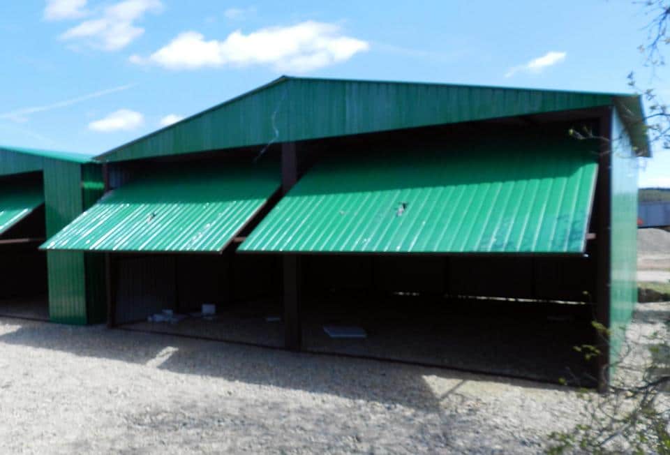 Plechová garáž 6×5 - zelená