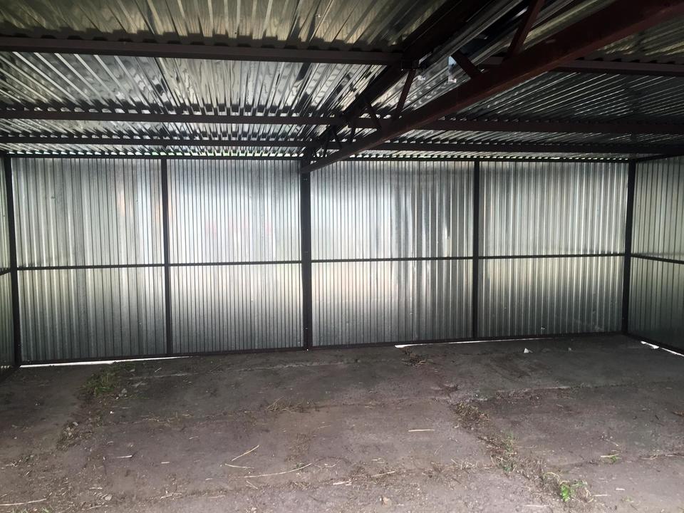 Plechová garáž 7x5 m - pozink