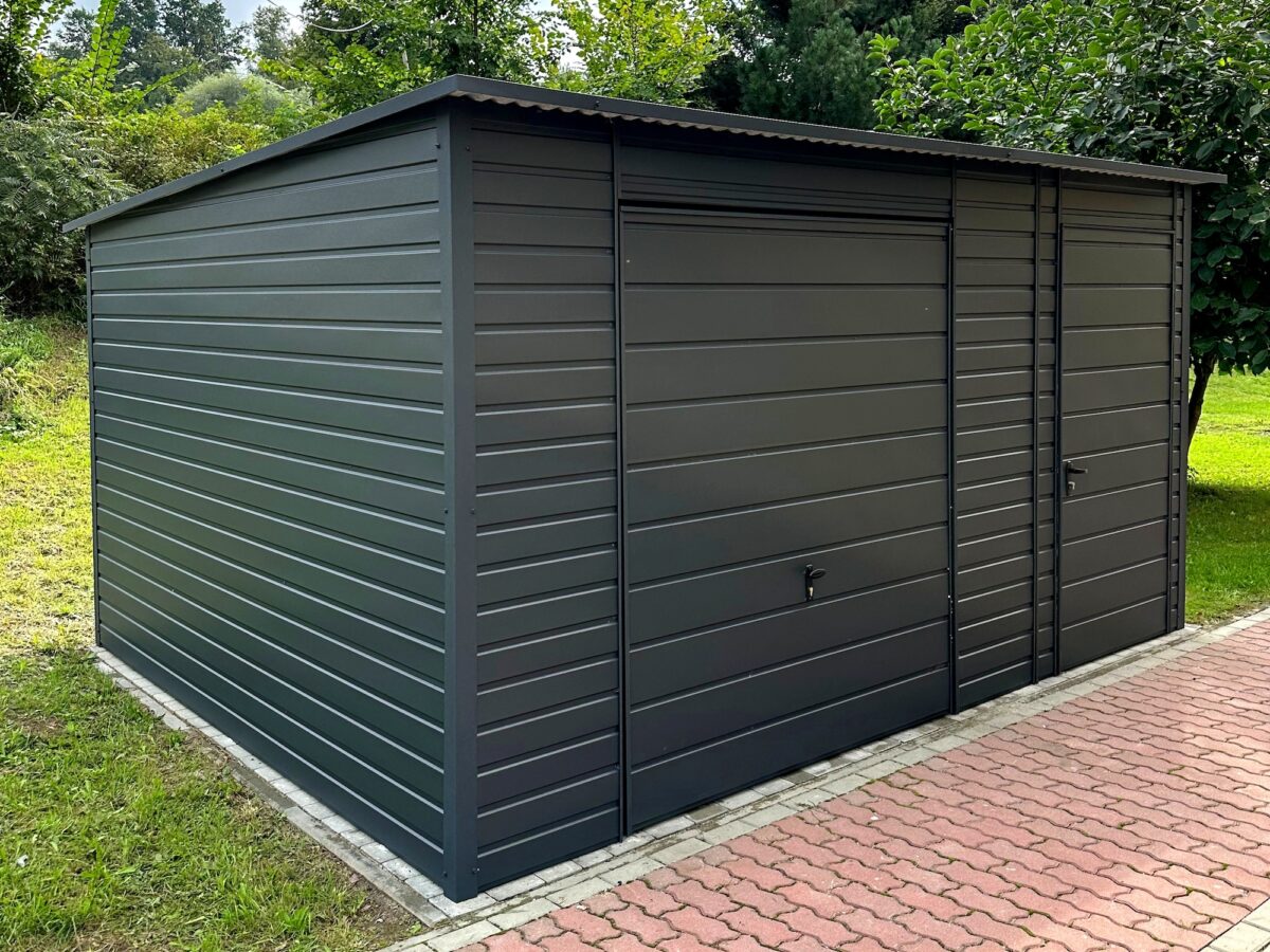 image 67196161 1 - Zahradní domek 4x3 m – grafit tmavý matný/výklopná vrata
